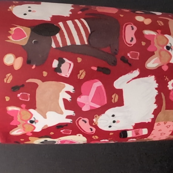 Clementine Paper Inc, Valentine's Day Tumbler With Various Dog Breeds ,Red/Pink - Picture 3 of 8